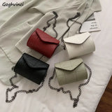 Diamond Lattice Solid Shoulder Bags Chain Mini Crossbody Bag