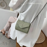Diamond Lattice Solid Shoulder Bags Chain Mini Crossbody Bag