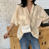 Diamond Lattice Solid Shoulder Bags Chain Mini Crossbody Bag
