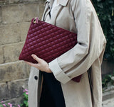 Diamond Lattice Women Clutch Bag PU Leather Envelope Bag Party Evening Bags