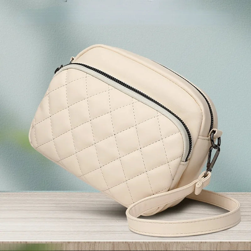 Diamond Lattice Shoulder Crossbody Handbag