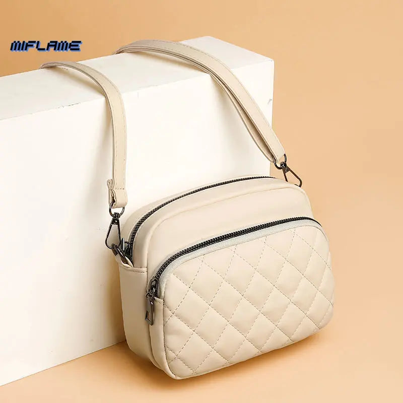 Diamond Lattice Shoulder Bag Women Crossbody Handbag