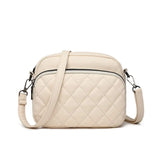 Diamond Lattice Women Shoulder Bag PU Leather Crossbody Handbag