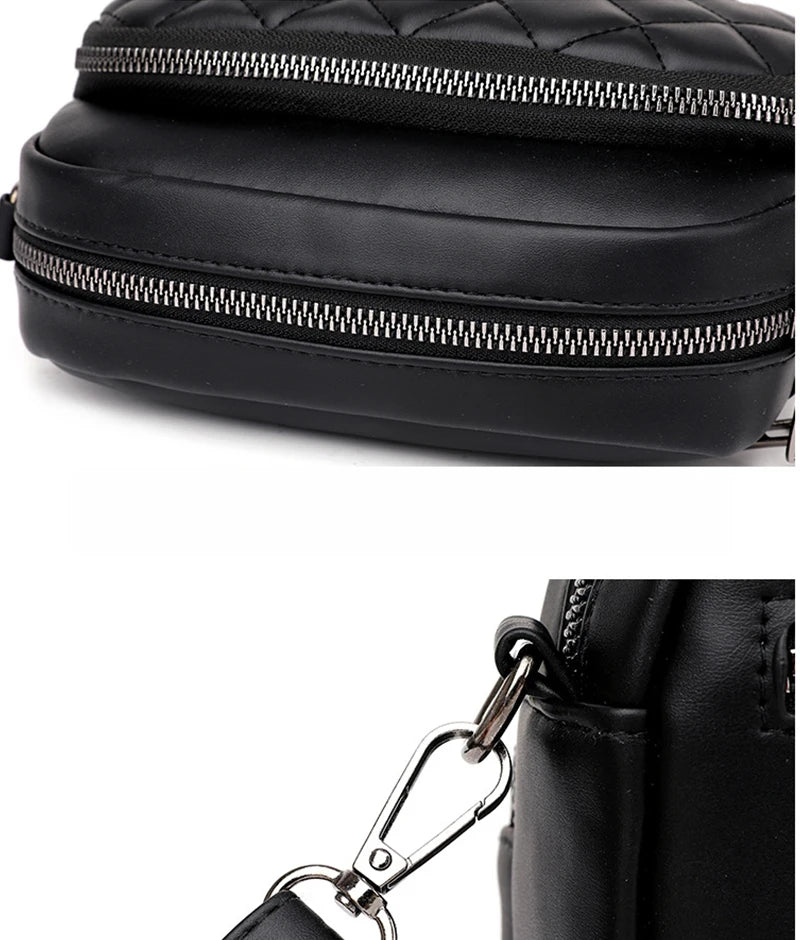 Diamond Lattice Shoulder Bag Crossbody Handbag