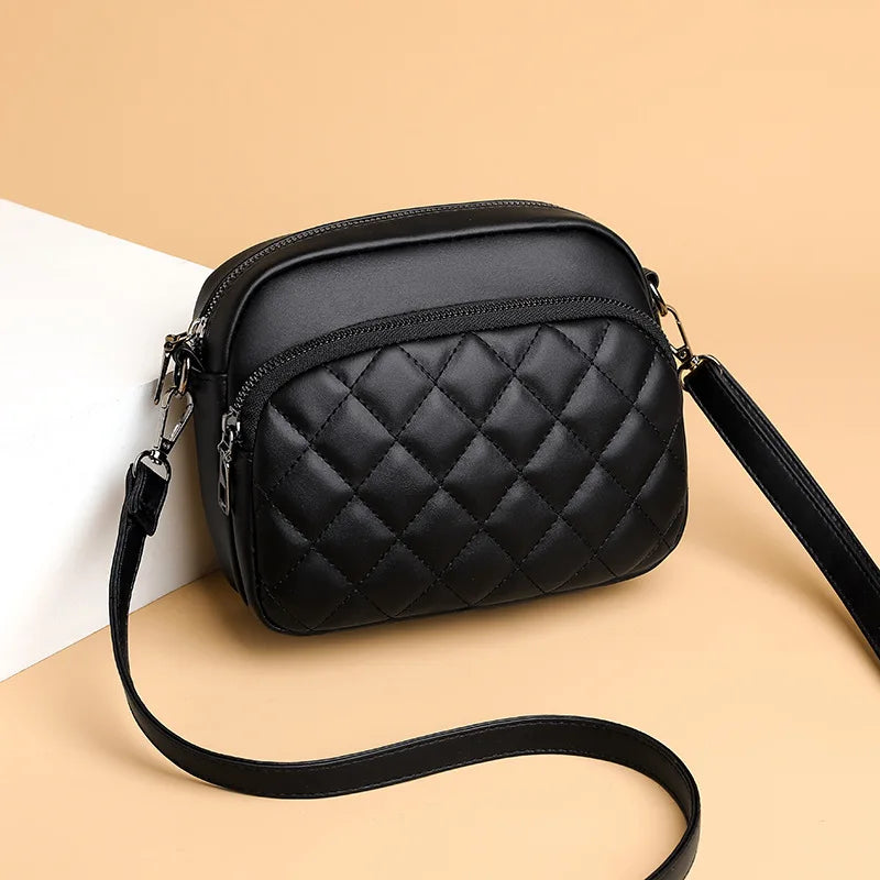 Diamond Lattice Shoulder Bag Crossbody Handbag