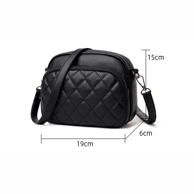 Diamond Lattice Shoulder Bag Crossbody Handbag