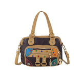 Diamond Panel Crossbody Bag Retro Women's Handbag