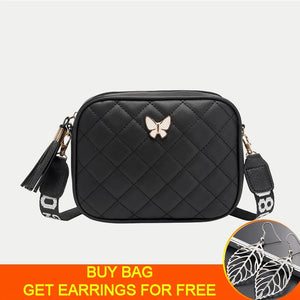 Diamond Pattern Square Shoulder Bags for Women PU Leather Crossbody Bags