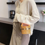 Diamond Round Acrylic Box Party Clutch Women Purses Handbags