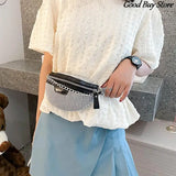 Diamond Sequin Fanny Pack Women Belt Bags Party Wedding