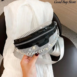 Diamond Sequin Fanny Pack Women Belt Bags Party Wedding