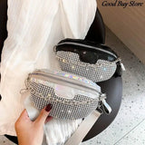 Diamond Sequin Fanny Pack Women Belt Bags Party Wedding