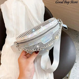 Diamond Sequin Fanny Pack Women Belt Bags Party Wedding