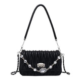 Diamond Small Crossbody Messenger Bag Chain Purses Handbags