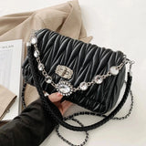 Diamond Small Crossbody Messenger Bag Chain Purses Handbags