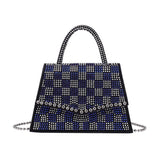 Diamond Small Tote Bag Leather Crossbody Chain Shoulder Bag