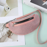 Diamond Women's Belt Bag Fanny Pack Chain Crossbody Chest Bags