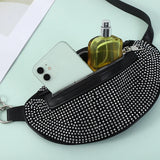 Diamond Women's Belt Bag Fanny Pack Chain Crossbody Chest Bags
