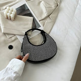 Diamond-Encrusted Underarm Bag for Women