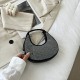 Diamond-Encrusted Underarm Bag for Women