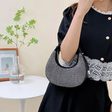 Diamond-Encrusted Underarm Bag for Women
