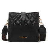 Diamond Grid Women's Shoulder Bag High-Quality PU Leather Crossbody Bag