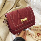 Diamond Shape Women's Shoulder Bag PU Ladies Messenger Bag