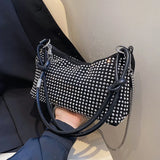 Diamonds Ladies Chains Shoulder Armpit Purses Women Hand Bags