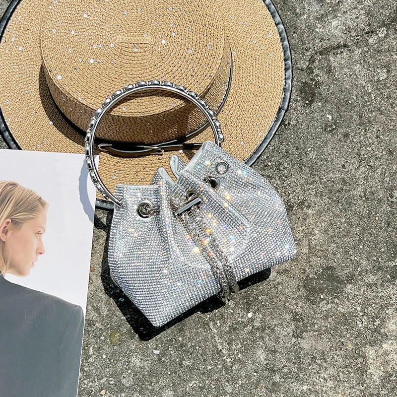 Rhinestone Chain Handbags Shoulder Bags Ladies Purse Evening/Party/Wedding Pouch