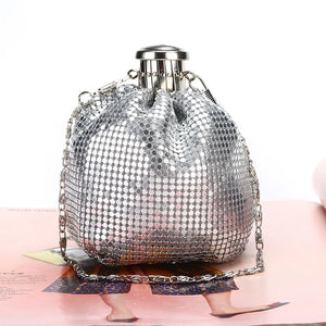 Diamonds Shoulder Women's Bag Handbag for Woman Shining Flagon Evening Bags