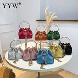 Diamonds Tassel Evening Clutch Bag Women Chain Metal Ring Handle