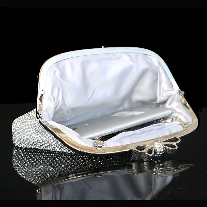Diamonds Evening Bags Clutch Crystal Handbag Wedding Party Chain