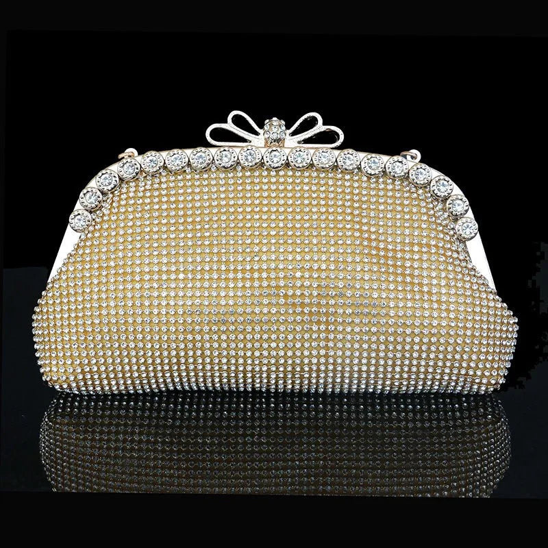 Diamonds Evening Bags Clutch Crystal Handbag Wedding Party Chain