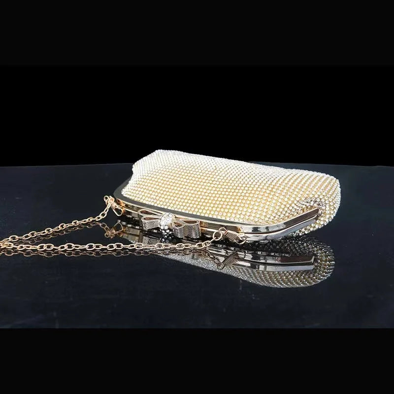 Diamonds Evening Bags Clutch Crystal Handbag Wedding Party Chain