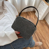 Diamonds Pattern Shoulder Bags for Women High Summer Famous Female Handbags