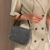Diamonds Pattern Shoulder Bags for Women High Summer Famous Female Handbags