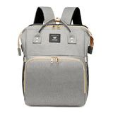 Diaper Bag Backpack with Bassinet Folding Crib, Large Capacity Mummy Bag