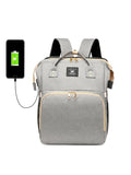 Diaper Bag Backpack with Bassinet Folding Crib, Large Capacity Mummy Bag