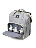 Diaper Bag Backpack with Bassinet Folding Crib, Large Capacity Mummy Bag