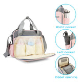 Pink Gray Mummy Maternity Nappy Diaper Bag
