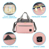 Pink Gray Mummy Maternity Nappy Diaper Bag
