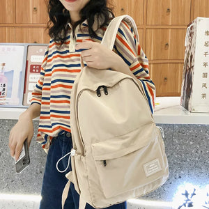 Nylon Women Backpack Student School Bag Travel Backpacks Teenage Girls