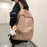 Diehe Large Capacity Waterproof Nylon Women Backpack