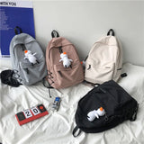 Diehe Large Capacity Waterproof Nylon Women Backpack