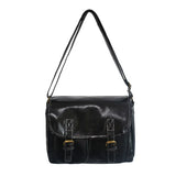 Oil Wax Leather Women Messenger Bag