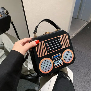 Small Square Crossbody Bag Shoulder Funny Radi