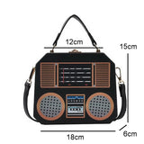 Small Square Crossbody Bag Shoulder Funny Radi
