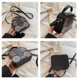 Small Square Crossbody Bag Shoulder Funny Radi
