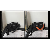Hip-Hop Style Chain Crossbody Bag for Women Square Shoulder Handbag
