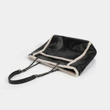 Winter Large Capacity Tote Bag Chain PU Leather Women Bags